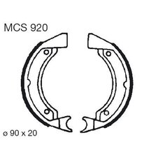 Brzdové čeľuste LUCAS MCS 920